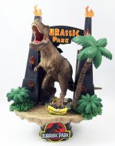 Jurassic World - Beast Kingdom - Diorama Stage \ Jurassic Park Gate\  - Statuette pvc 15cm