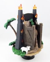 Jurassic World - Beast Kingdom - Diorama Stage \ Jurassic Park Gate\  - Statuette pvc 15cm