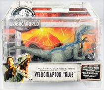 Jurassic World - Mattel - Attack Pack Velociraptor \ Blue\ 