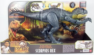 Jurassic World - Scorpios Rex attaques et son - Figurine dinosaure
