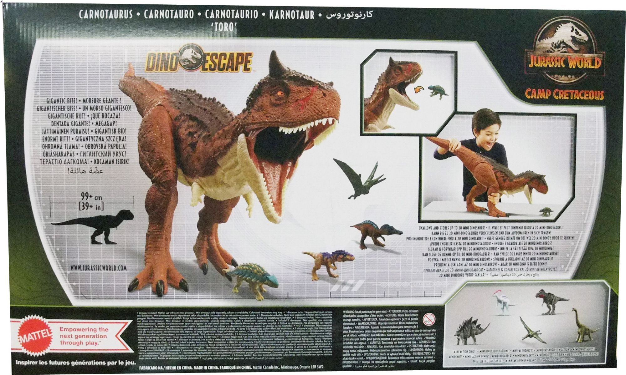 Jurassic World - Carnotaurus Toro - Figurine Dinosaure - 4 Ans Et + - Jurassic  World au meilleur prix