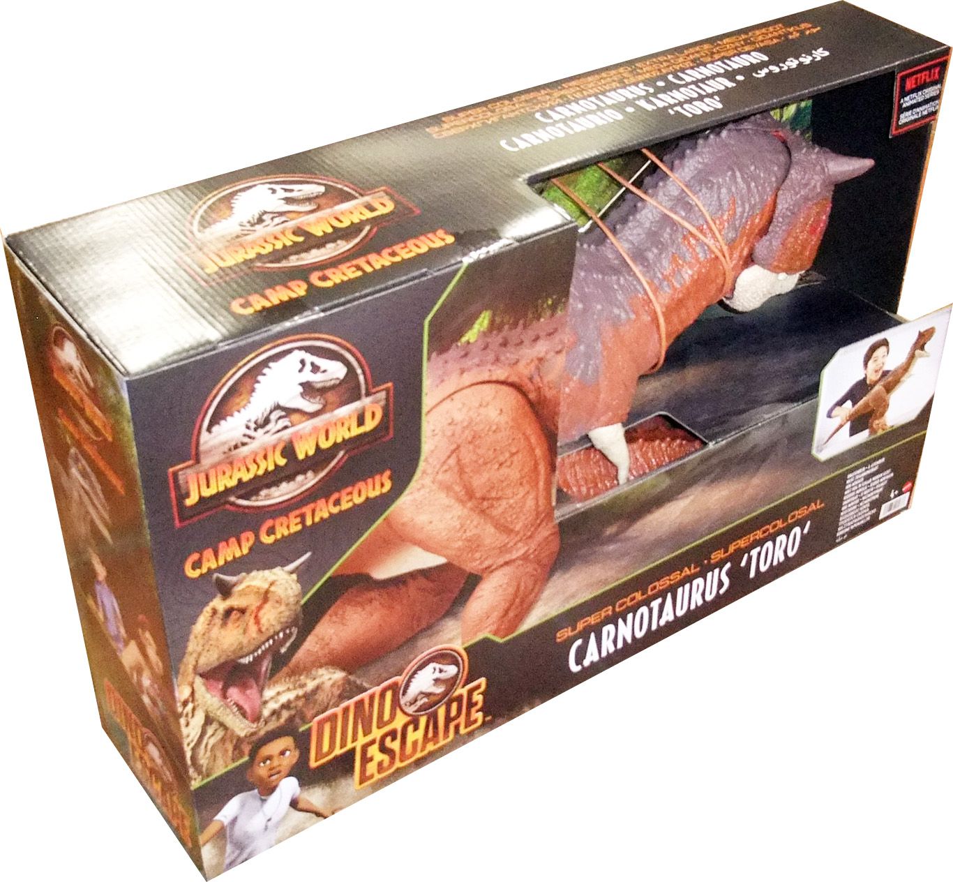 Jurassic World Camp Cretaceous Mattel Super Colossal Carnotaurus Toro