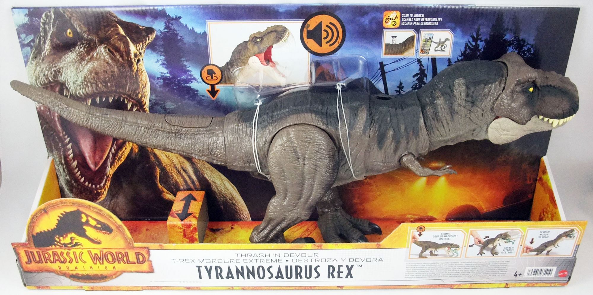 Figura de Ação - Jurassic World - Tyrannosaurus Rex - Thrash 'N