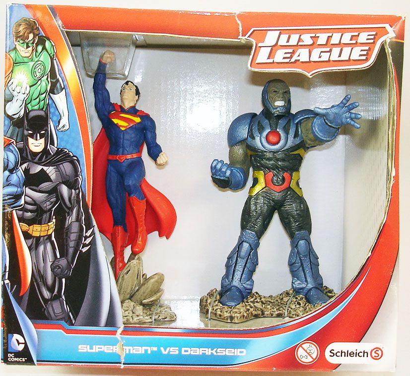 Schleich 22509 SUPERMAN vs DARKSEID eroe DC COMICS personaggio Justice League