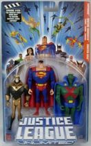 Justice League Unlimited - Booster Gold, Superman, Martian Manhunter