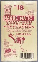 Kadee 18 Ho 2 Pairs of European Short Couplers Magn-Matic 8,63mm Nem 362 for Wagon MIP