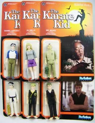 Karat� Kid - ReAction - Set de 6 action figures Daniel Larusso, Mr. Miyagi, Ali Mills, Johnny Lawrence & John Kresse 01