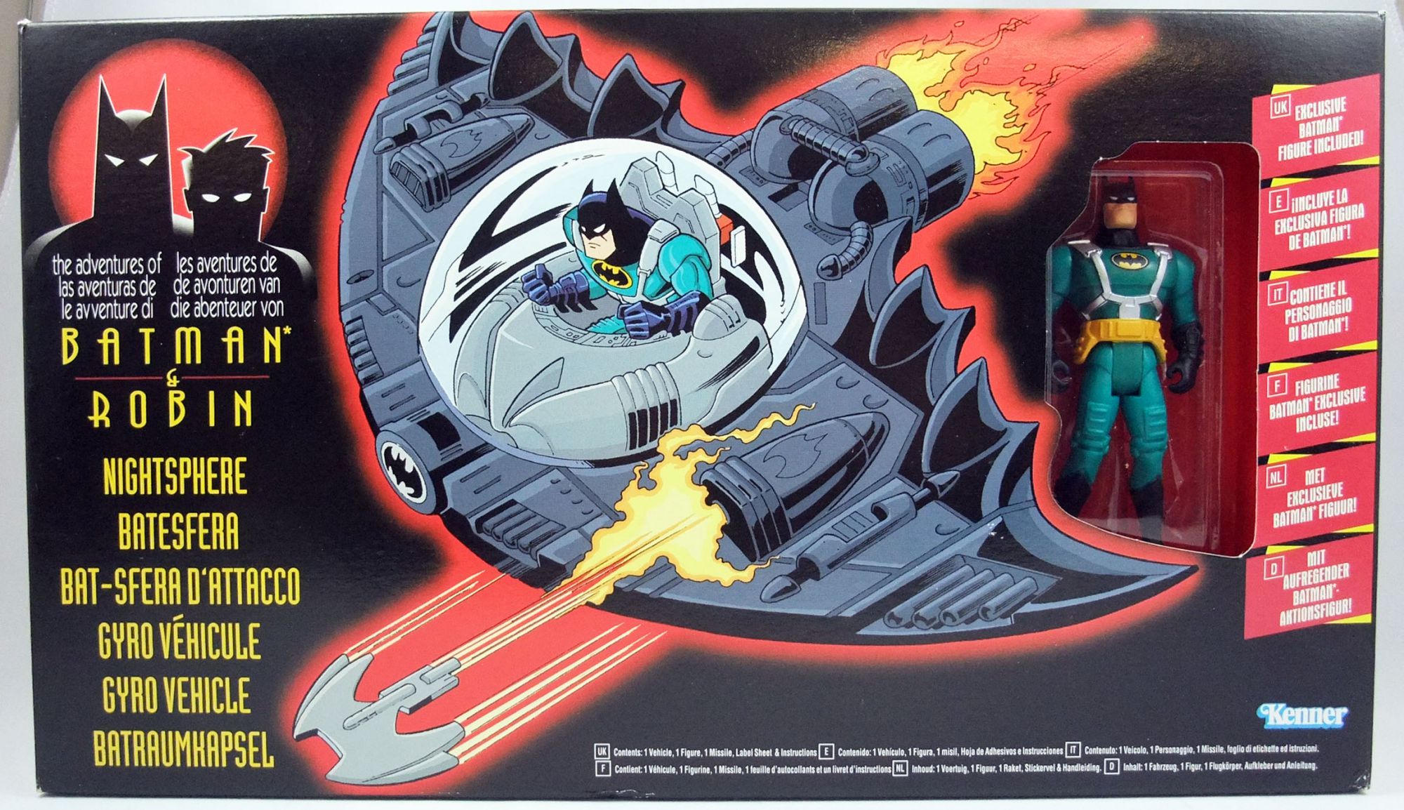 Kenner - Batman The Animated Series - Nightsphere Gyro Vehicle (mint in box)