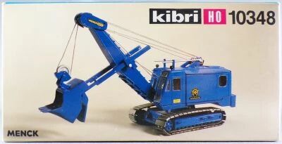 Kibri 10348 Ho Ho Pelleteuse M 154 LC Menck Bleue Neuve Boite