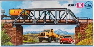 Kibri 9694 Ho Pont � Caissons Acier 1/2 Voie 275 mm Neuf Boite
