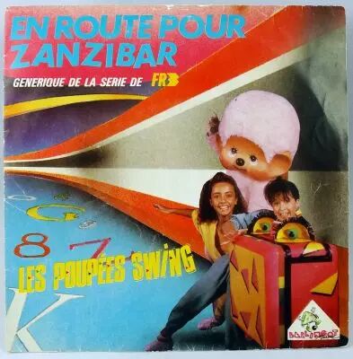 Kiki Monchichi - Mini-LP Record - En Route Pour Zanzibar by Les Poup�es Swing - Disc\'AZ 1985