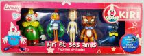 Kiri le Clown - Lansay - Kiri et ses amis : Kiri, Laura, Pipelette, Ratibus, Miss Rossignol