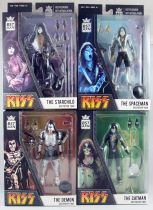KISS - BST AXN - Set de 4 figurines 13cm Destroyer Tour : Demon, Starchild, Catman, Spaceman 