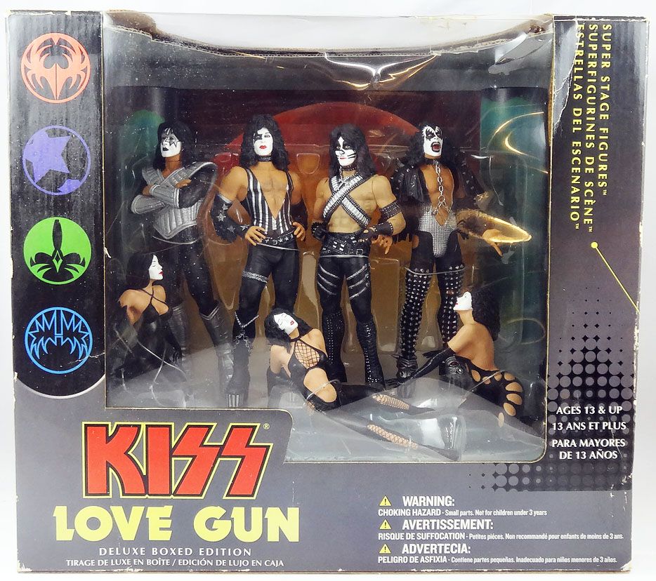 KISS LOVE GUN Deluxe Boxed  フィギュアセット
