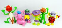 Kissyfur - Yolanda PVC figures 1993 - Bogey, Kid, Finkie, Dr. Sinester, Rayo and the Commissioner