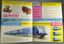 Kitmaster Catalogue Dépliant 1961 Locomotives Wagons Voitures Ho Etat Neuf