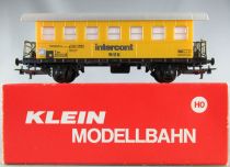 Klein Modellbahn 373 Ho Öbb Voiture Intercont  Vienne 2 Essieux Jaune Schwertransport Begleitwagen Neuf Boite