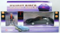 Knight Rider K2000 - Corgi - K.I.T.T. Pontiac Transam 1:36ème diecast (avec Michael Knight)