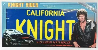 Knight Rider K2000 - K.I.T.T. License Plate Replica (R�plique Plaque Immatriculation) - Doctor Collector