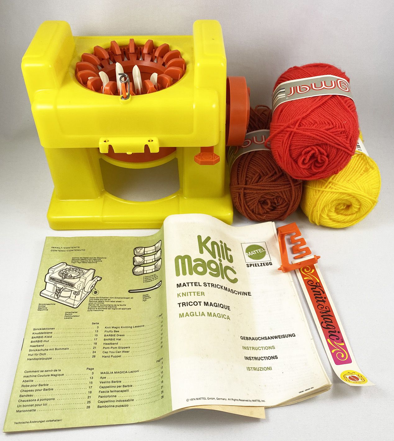 Knit Magic Machine à tricoter Mattel 1974