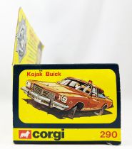 Kojak - Corgi Ref.290 - Buick Le Sabre & figure (with hat version) Mint in box