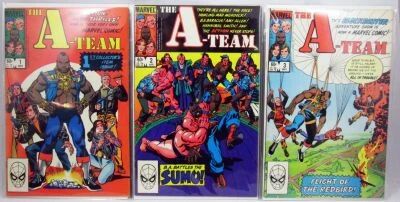 L\'Agence Tous Risques - Marvel Comics - Set Complet \ The A-Team\  N�1, 2 et 3 - 1984