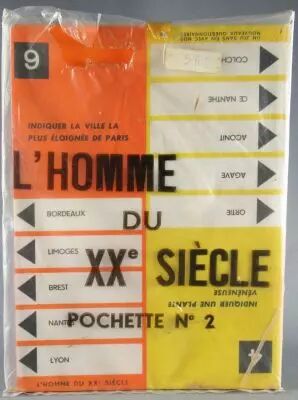 L\'Homme du XX� Si�cle  - Board Game by Pierre Sabbagh RTF 60\'s - Complementary Questions Set N�2