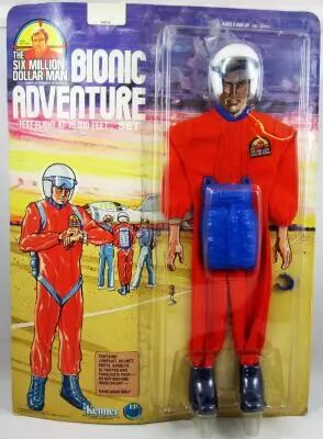 L\'homme qui valait 3 Milliards -  Test Flight at 75,000 Feet set (Tenue Pilote d\'essais) - Kenner