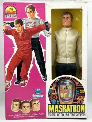 L\'homme qui valait 3 Milliards - Figurine 33cm Kenner (Meccano Import) - Maskatron (loose w/box)