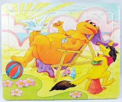 L\'Ile aux Enfants - Puzzle 15 pi�ces Nathan - Casimir et Leonard � la plage