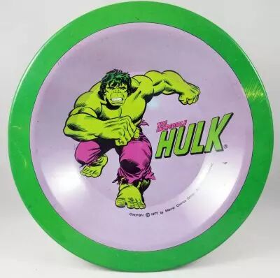 L\'Incroyable Hulk - Assiette en m�tal illustr�e - Meister 1977