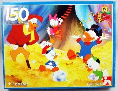 La Bande � Picsou - Puzzle 150 pi�ces \ La fabuleuse caverne\  -  Nathan 1989 (ref.555330)