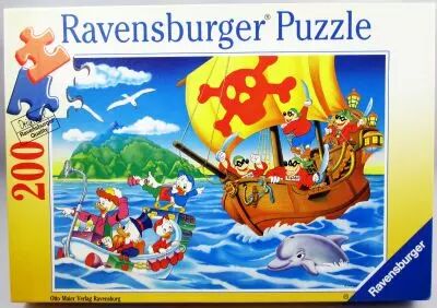 La Bande � Picsou - Puzzle 200 pi�ces - \ Les Pirates\  - Ravensburger (ref. 12-152-6)