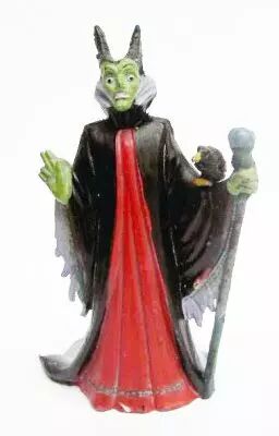 La belle au bois dormant - Figurine Jim - Mal�fice et son corbeau