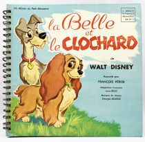 La Belle et le Clochard - Livre-Disque 33T Le Petit Ménestrel (1957) - Histoire racontée par François Périer