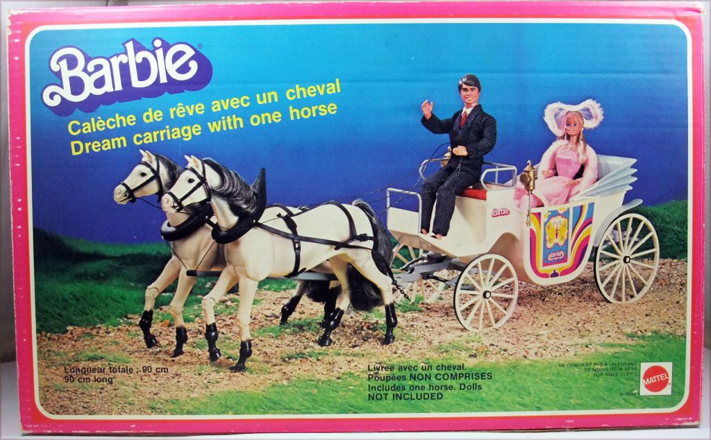 Carosse barbie avec cheval hot sale