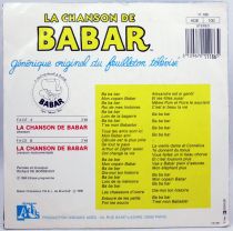 La Chanson de Babar - Disque 45Tours - Générique original du feuilleton télévisé - Adès 1990