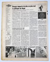 La dernière aventure de Tintin - Journal Libération 5-6 Mars 1983