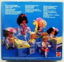 La Famille Doucoeur - B&eacute;b&eacute; Fill et Cheval &agrave; Bascule - Mattel 1988 (ref.2682)