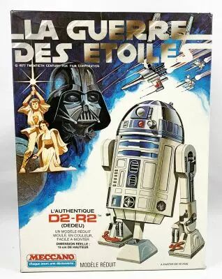 La Guerre des Etoiles - D2-R2 (R2-D2) Artoo-Detoo - Model Kit - Meccano 1978 (loose w/box)