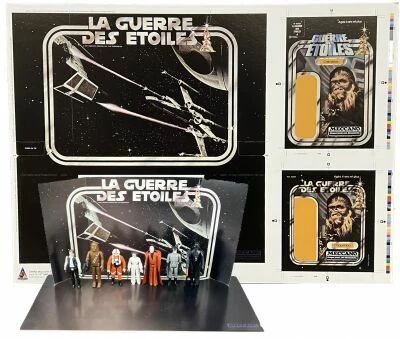 La Guerre des Etoiles (Meccano) / Star Wars Display Stand + Proof Cards \ Chiquetaba\  (Reproduction)