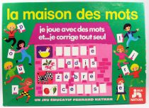 La maison des mots - Educative letters game - Fernand Nathan 1978