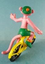 La Panth&egrave;re Rose - Figurine Pvc Bully 1983 - Panth&egrave;re Rose Pilote Cycliste