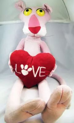 La Panth�re Rose - Peluche 90cm Panth�re Rose