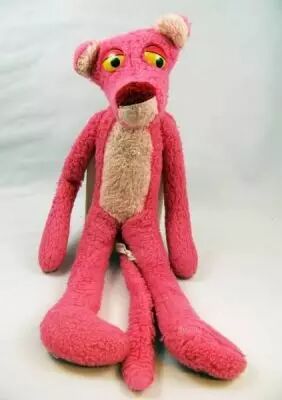 Peluche Panthère Rose Mighty Star – Vintage 1980 – Taille Moyenne – Canada