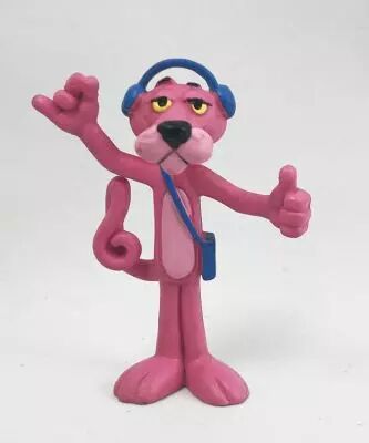 La Panth�re Rose - Schleich 1985 - Panth�re Rose avec Walkman 