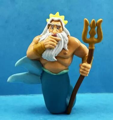La Petite Sir�ne - Figurine PVC Applause 1989 - Roi Triton