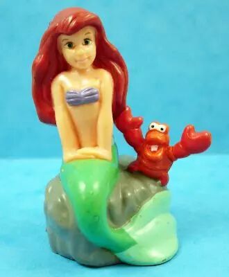 La Petite Sir�ne - Figurine pvc Euro Disney 1992 - Ariel & Sebastien