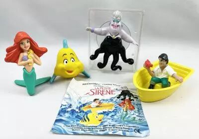 La Petite Sir�ne - McDonald\'s Happy Meal (1990) - Set de 4 figurines (neufs)