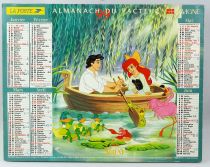 La Petite Sirène & Mulan  - Calendrier almanach du facteur 1999